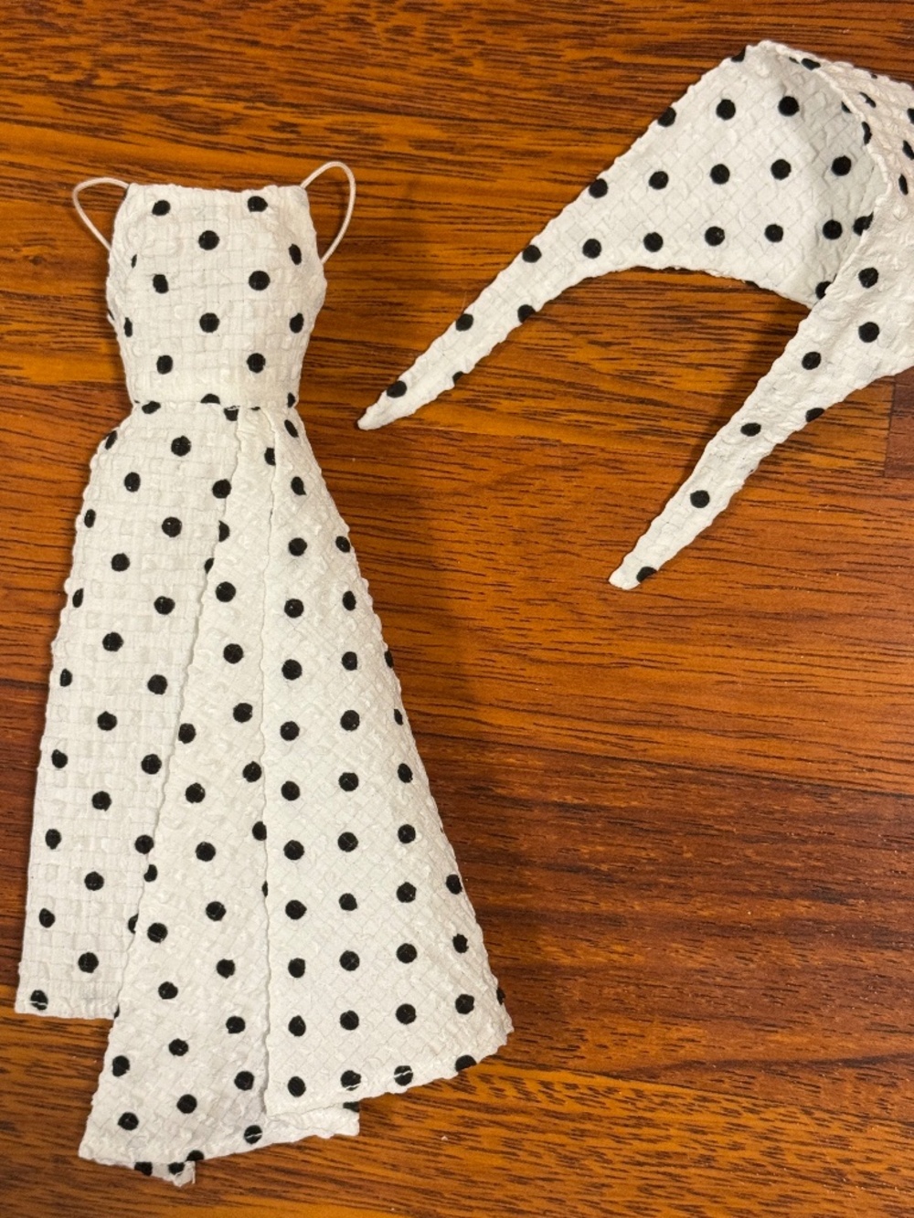 Integrity Doll Fashion Royalty Summer Dress White Polka Dot Lined